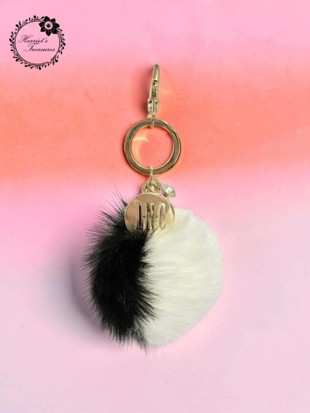 INC Black & White Pompom Charm